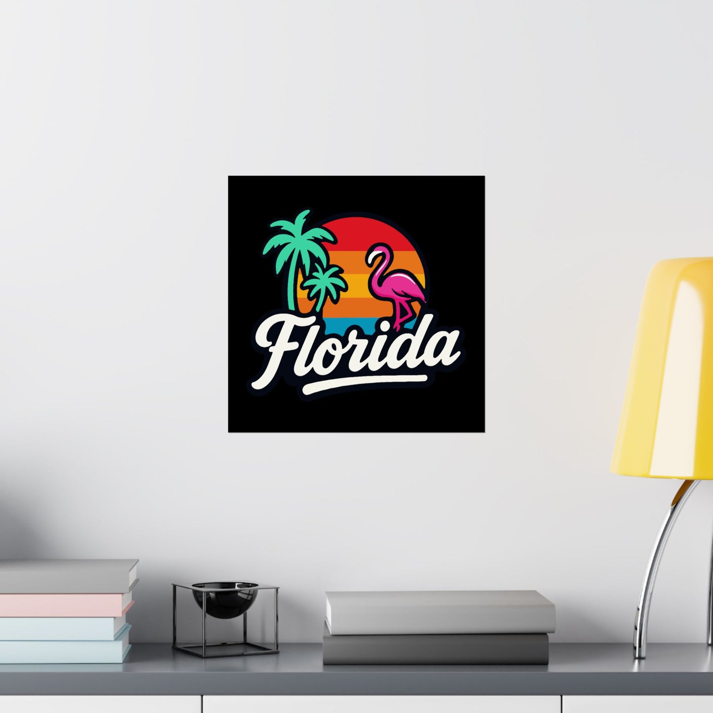 Florida Sunset Palm - Poster