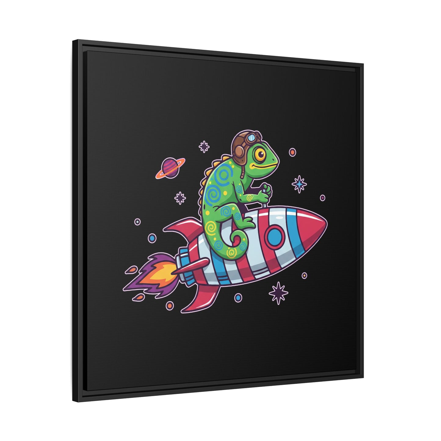Cosmic Rider - Framed Canvas