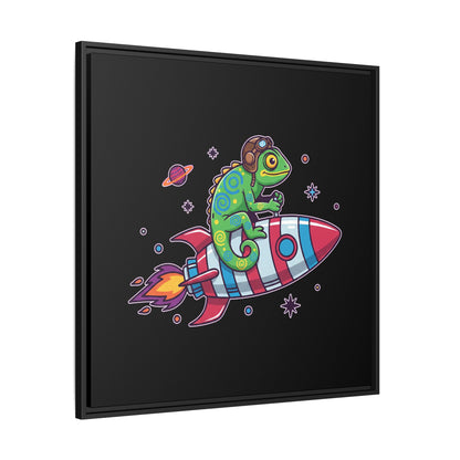 Cosmic Rider - Framed Canvas