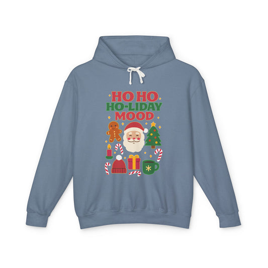 Unisex Holiday Hoodie, Ho Ho Ho-liday Mood, Christmas Gift, Festive Apparel, Cozy Sweatshirt, Holiday Season Wardrobe