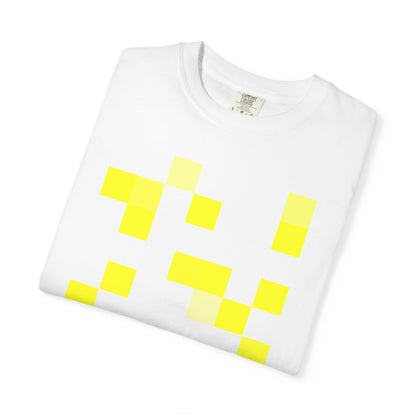 Yellow Pixel Grid - T-Shirt