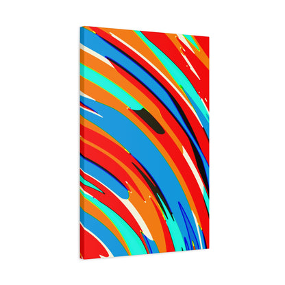 Abstract Rainbow Swirl Arc - Canvas