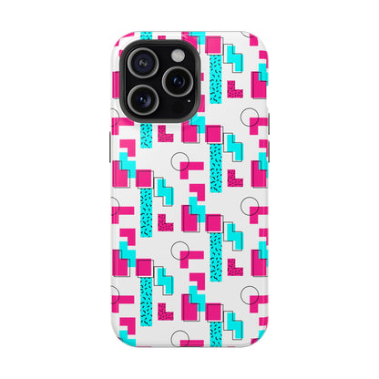 Retro Geometric Vibes - Magnetic Phone Case