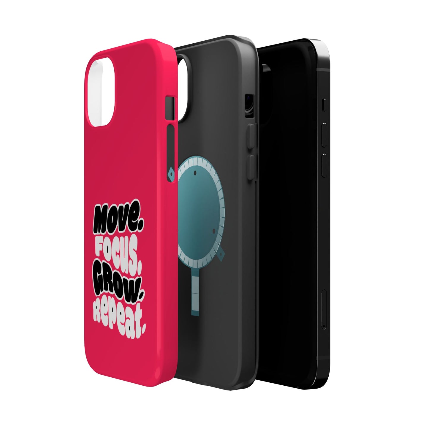 Move. Focus. Grow. Repeat. - Magnetic Phone Case