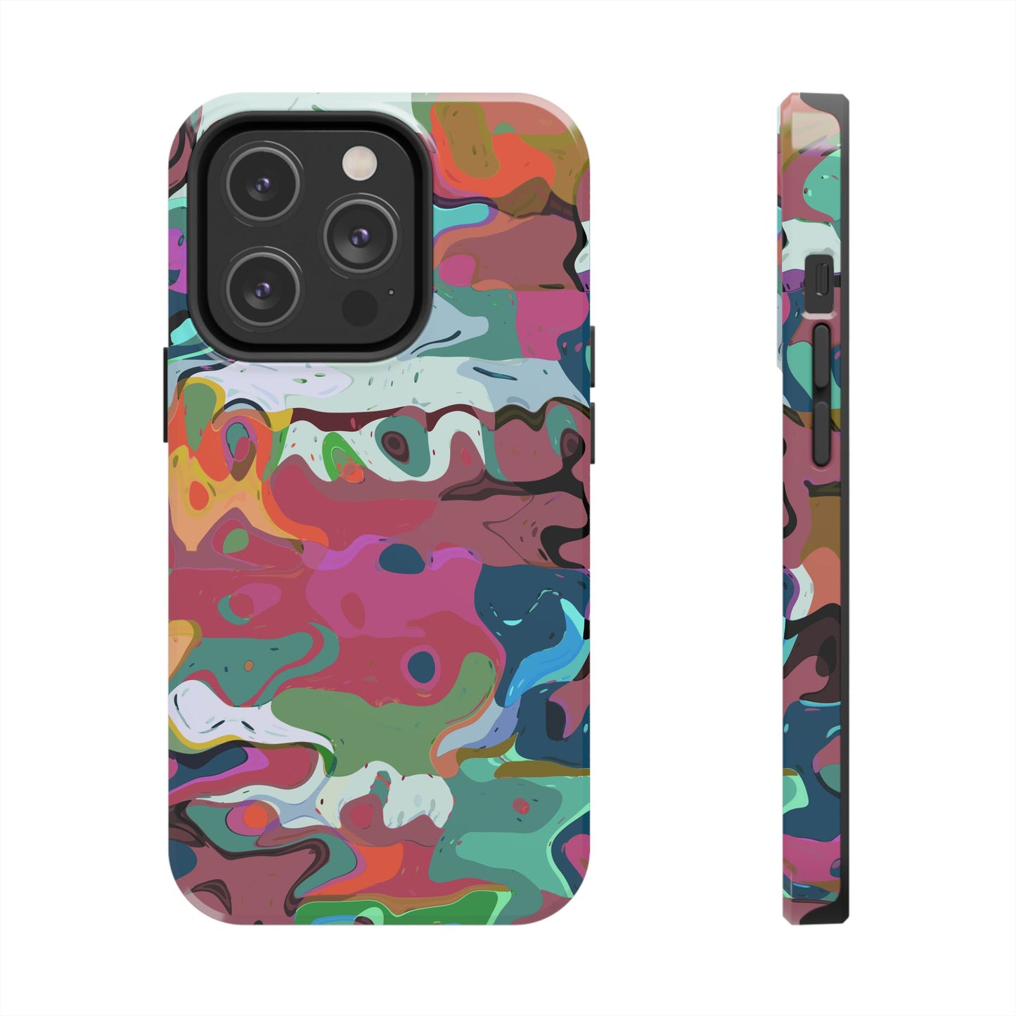 Colorful Abstract Marble - Phone Case