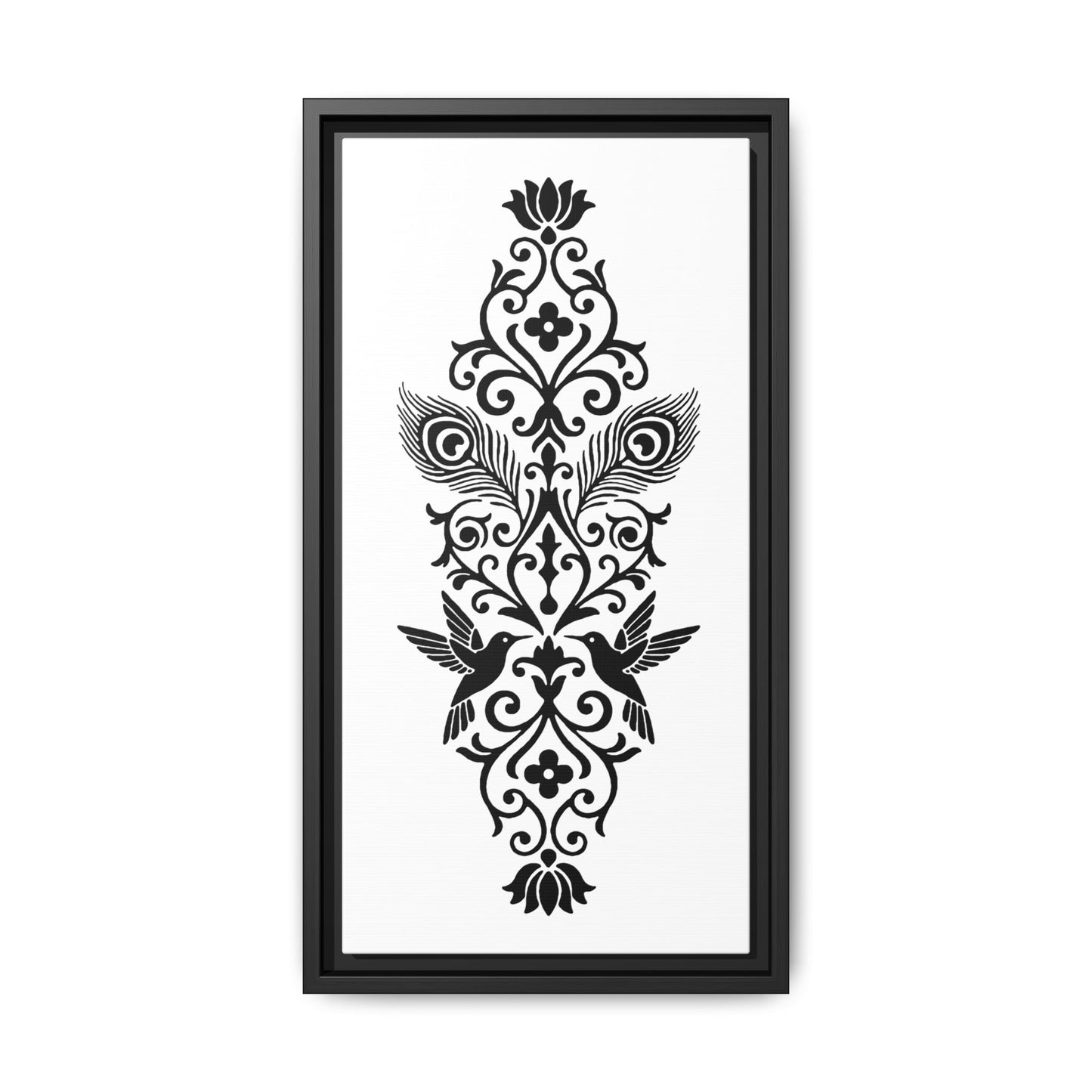 Hummingbird Soulmates - Framed Canvas