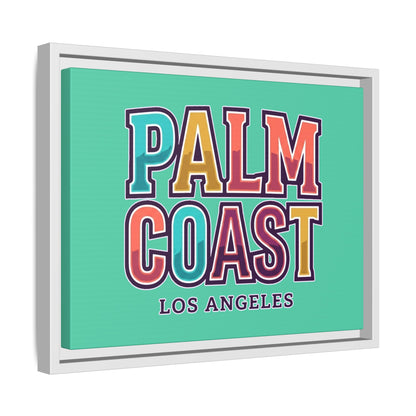 Palm Coast - Los Angeles - Framed Canvas