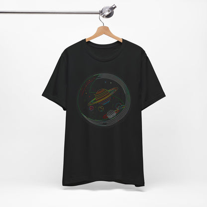 Cosmic Adventure Tee, Stellar Graphic Shirt, Galaxy T-Shirt, Space Lover's Apparel, Unisex Short Sleeve Tee, Cosmic Gift