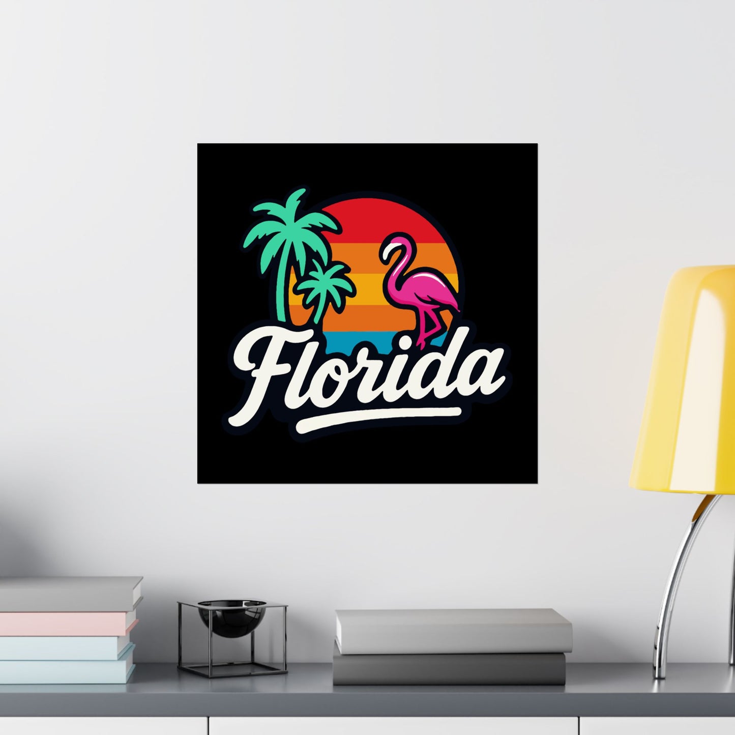 Florida Sunset Palm - Poster