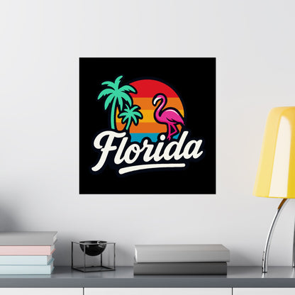 Florida Sunset Palm - Poster
