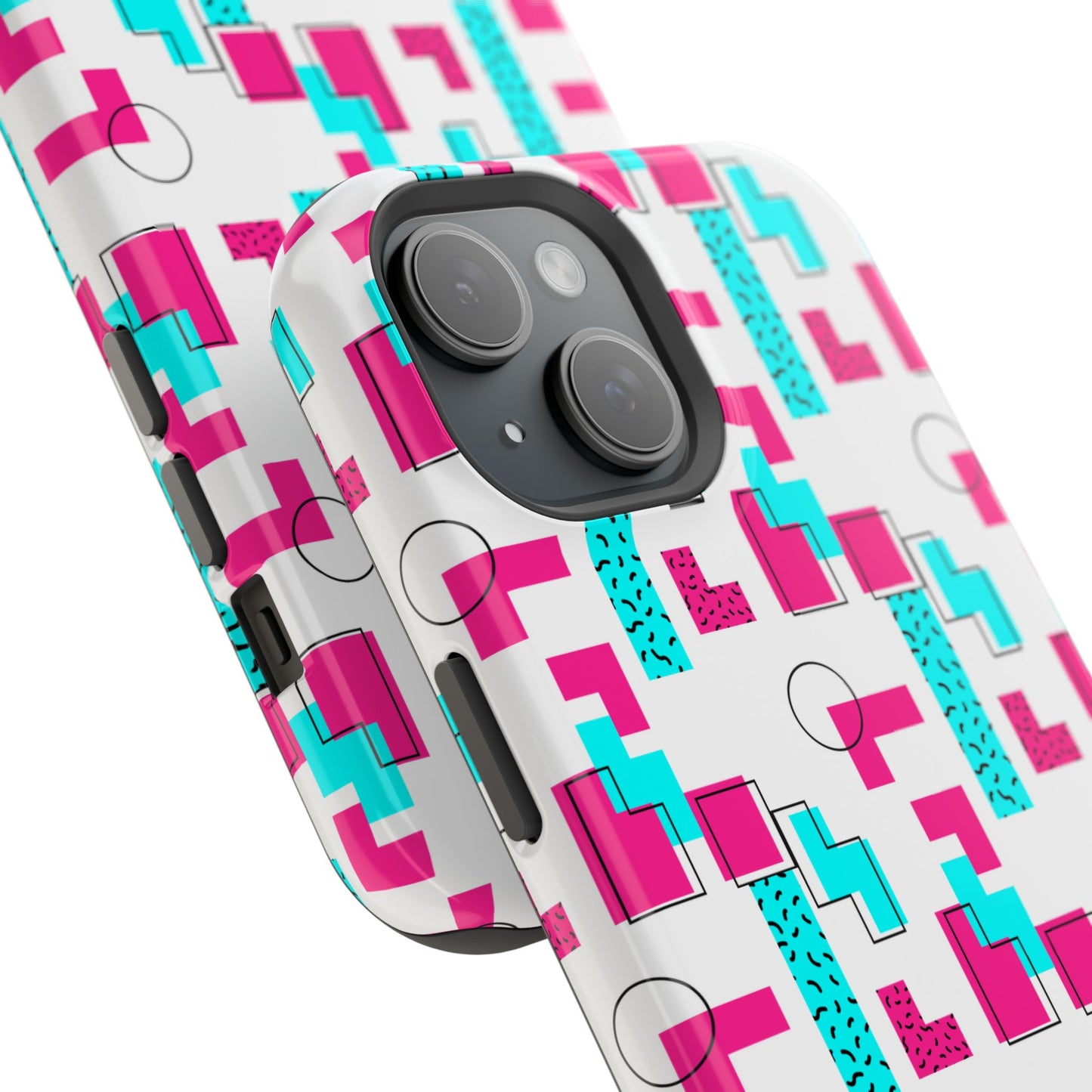 Retro Geometric Vibes - Magnetic Phone Case