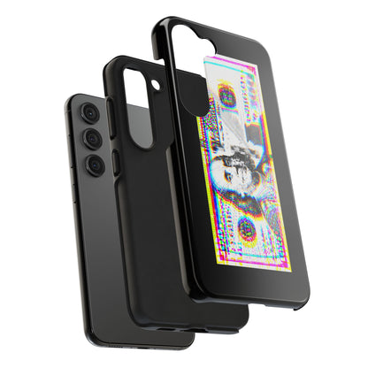 100 Dollars Bill - Neon Color Explosion - Phone Case