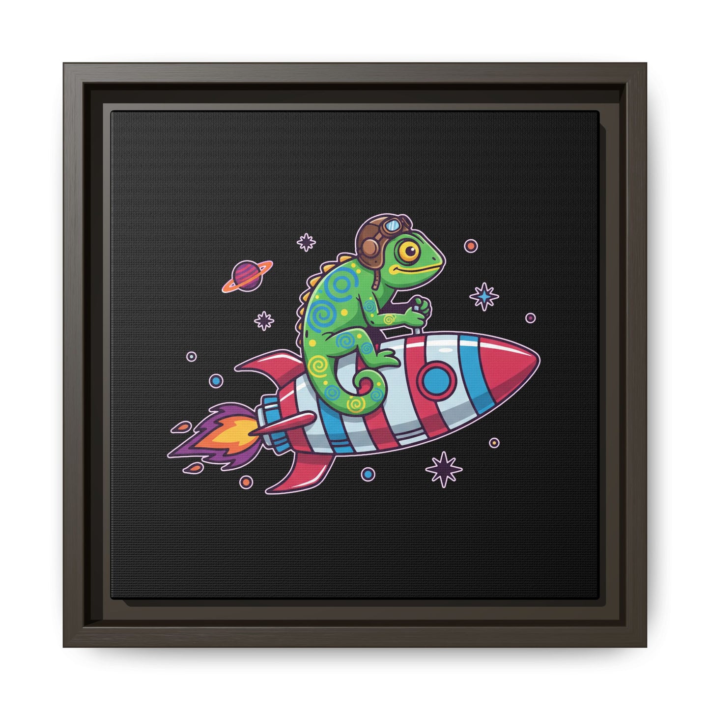 Cosmic Rider - Framed Canvas