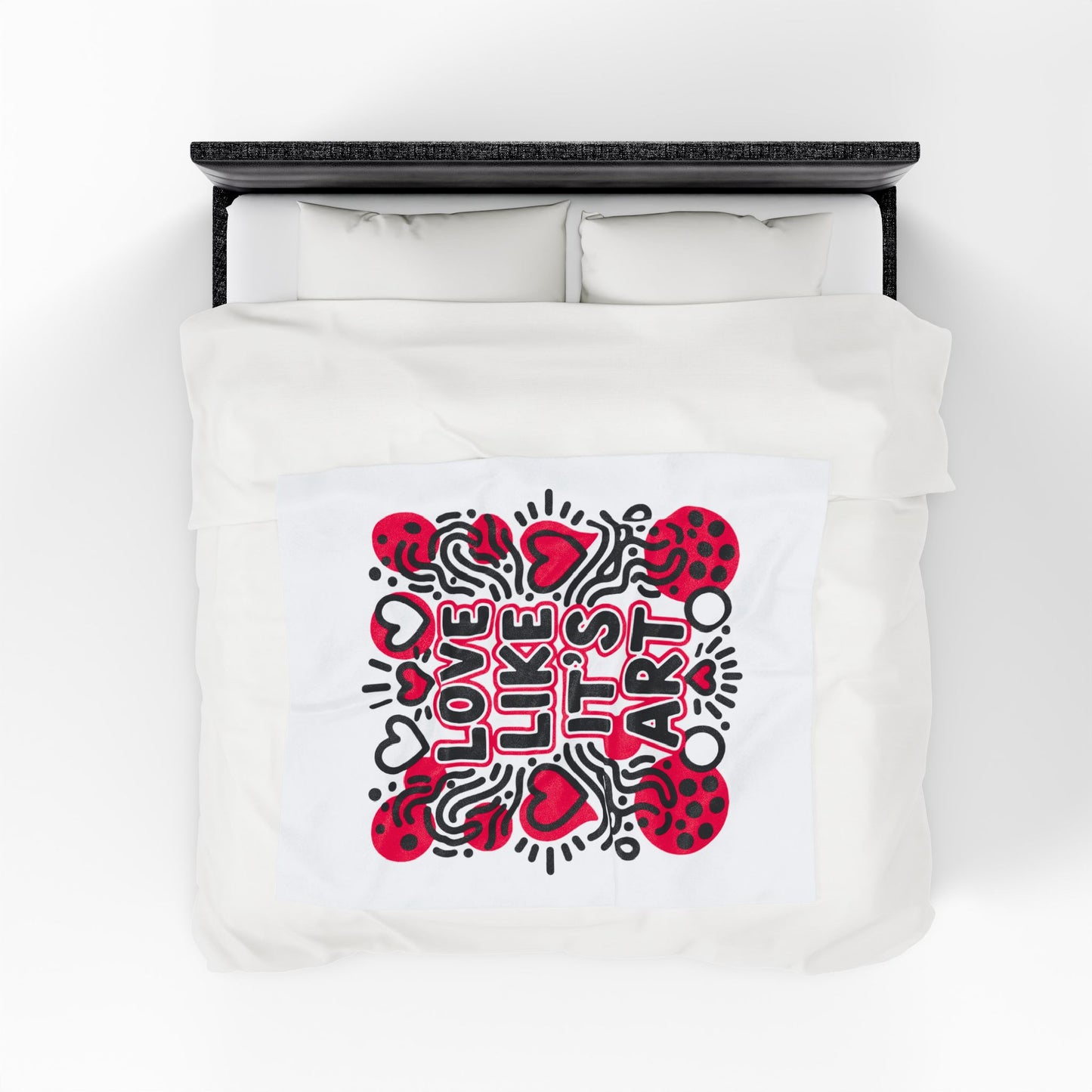 Love Like It's Art - Plush Blanket