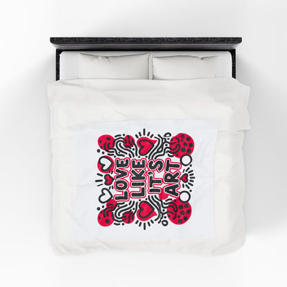 Love Like It's Art - Plush Blanket