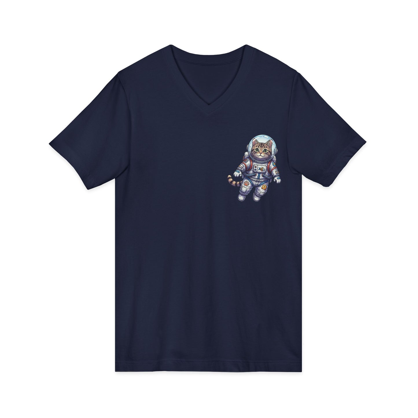 Astronaut Cat - V-Neck Tee