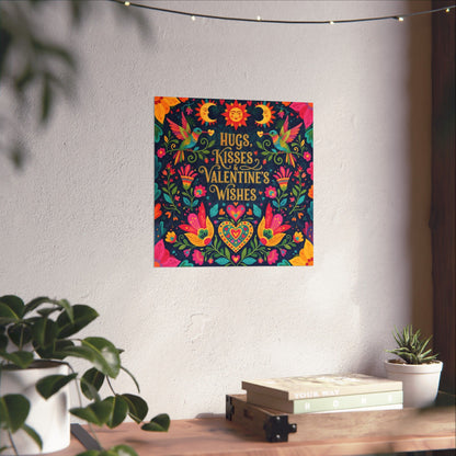 Hugs, Kisses & Valentine's Wishes - Poster