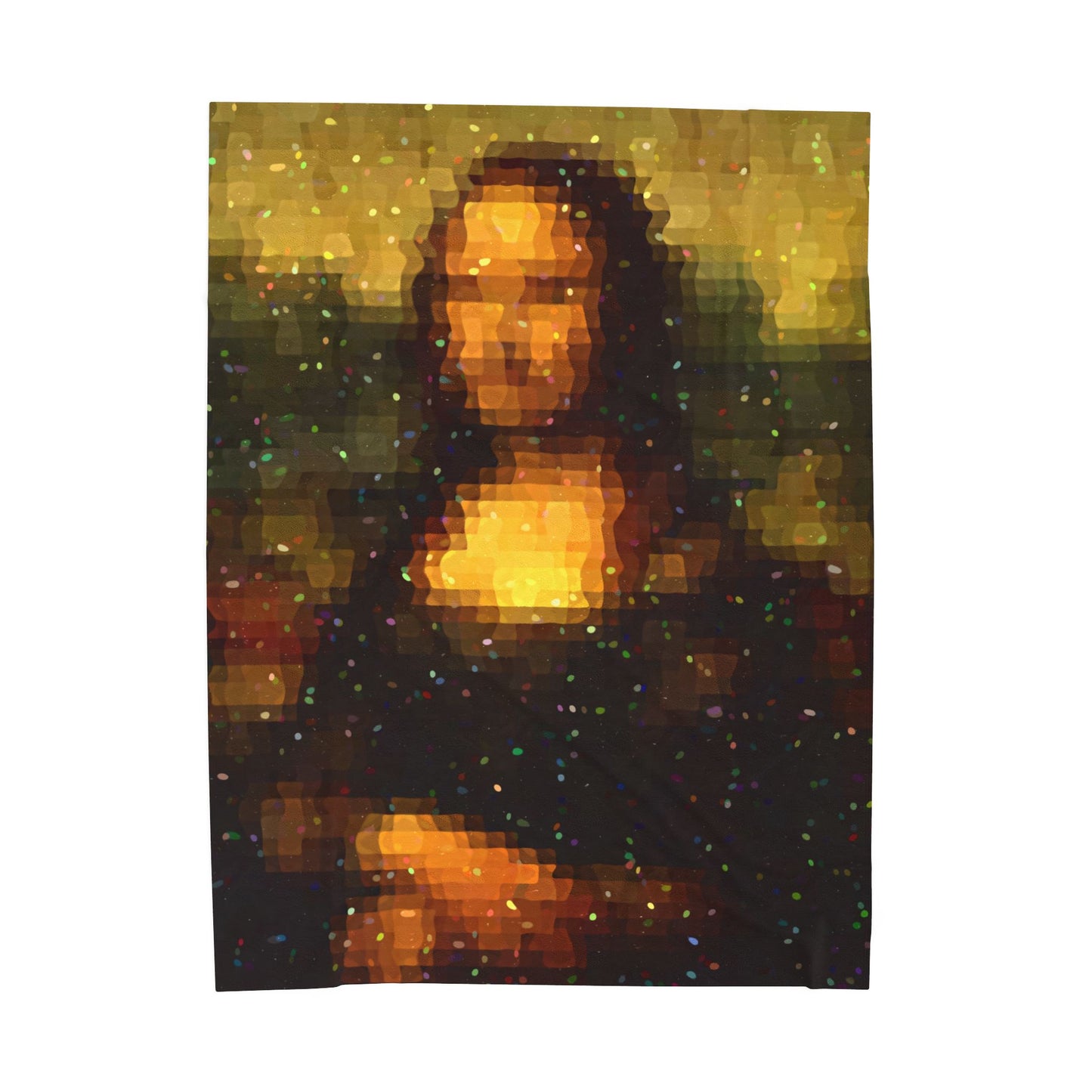 Pixel Muse — Silent Smile - Plush Blanket