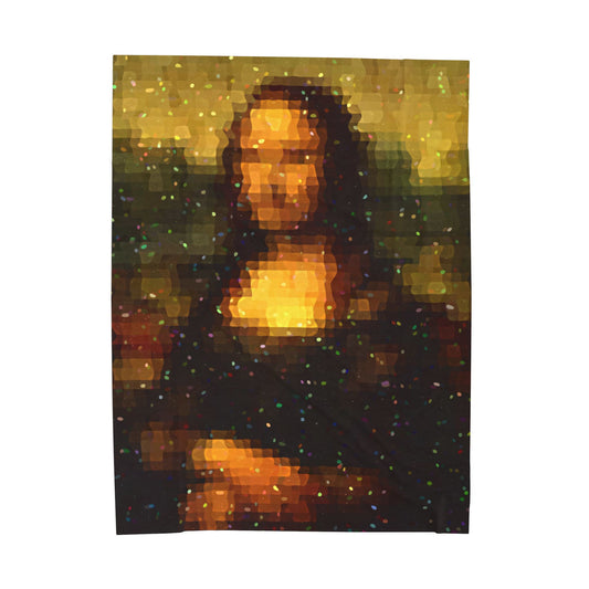 Pixel Muse — Silent Smile - Plush Blanket