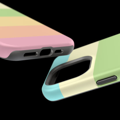 Pastel Stripes - Magnetic Phone Cover
