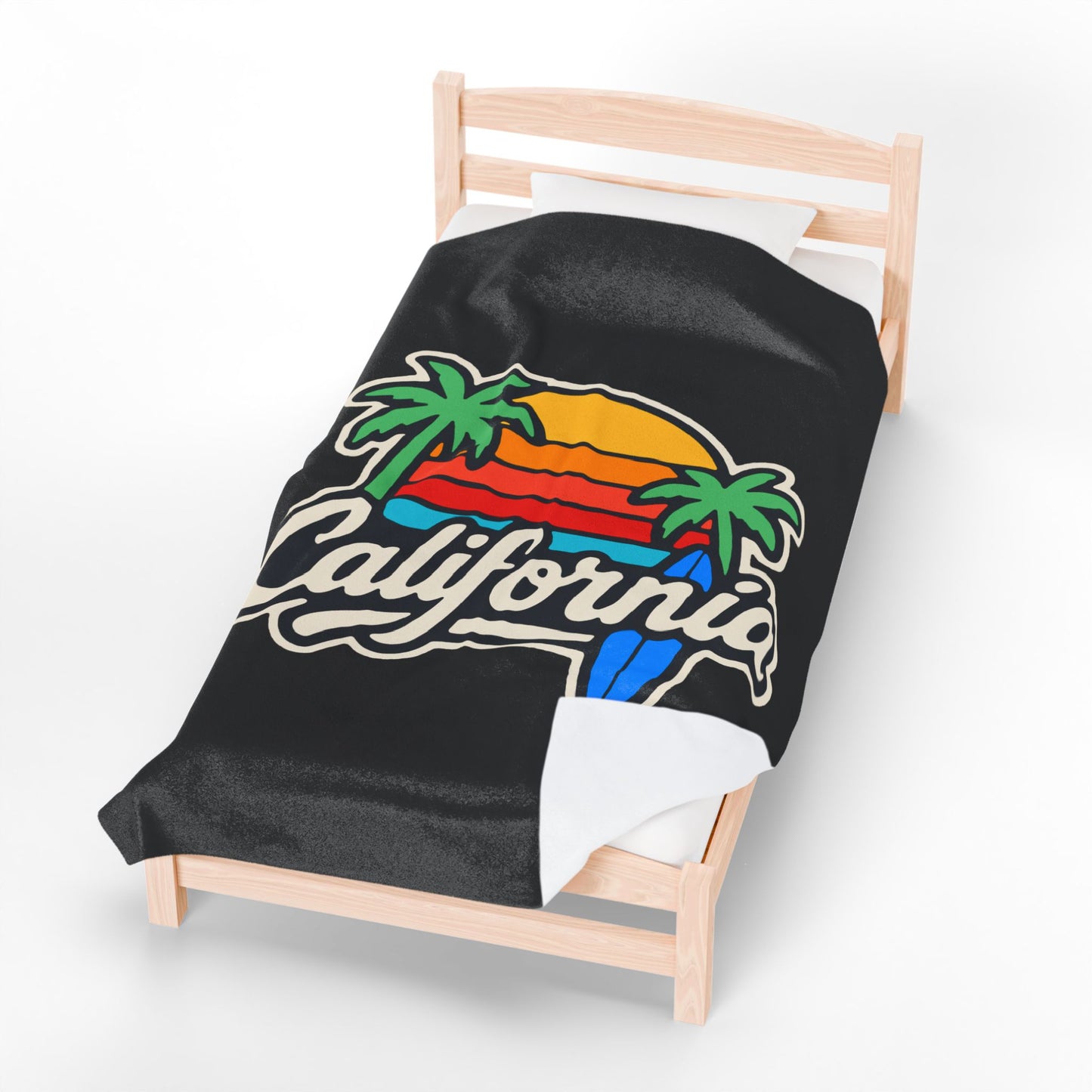California Surf Vibes - Plush Blanket