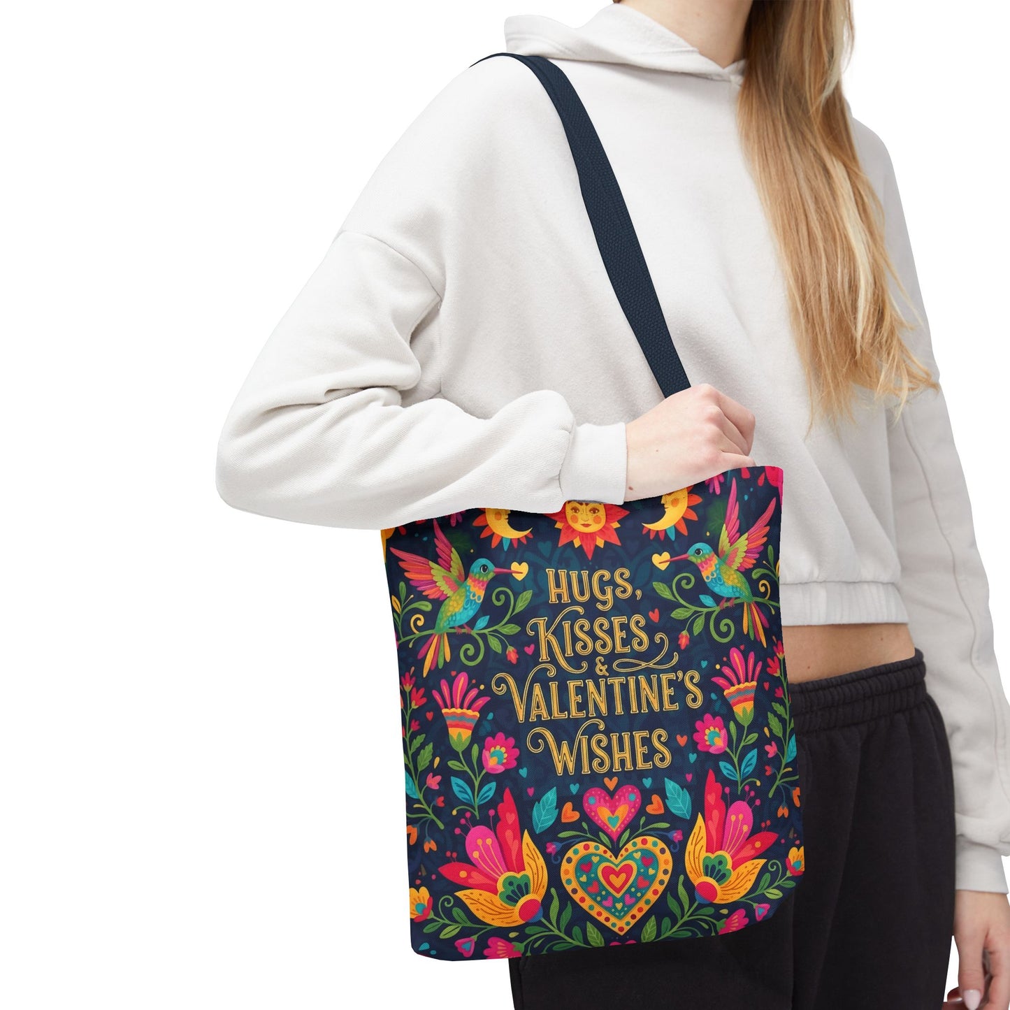 Hugs, Kisses & Valentine's Wishes - Tote Bag
