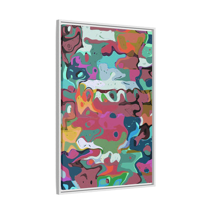 Colorful Abstract Marble - Framed Canvas