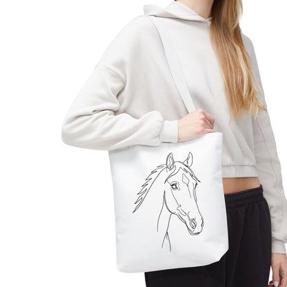Horse Portrait Sketch - Tote Bag