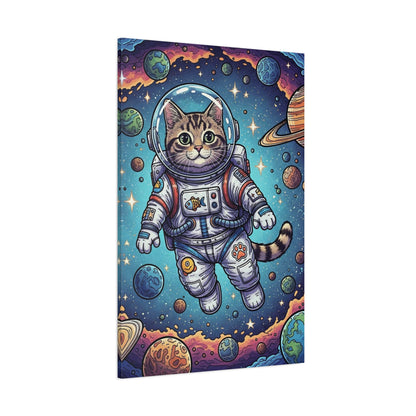 Astronaut Cat - Canvas