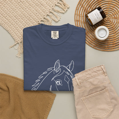 Horse Portrait Sketch - T‑Shirt