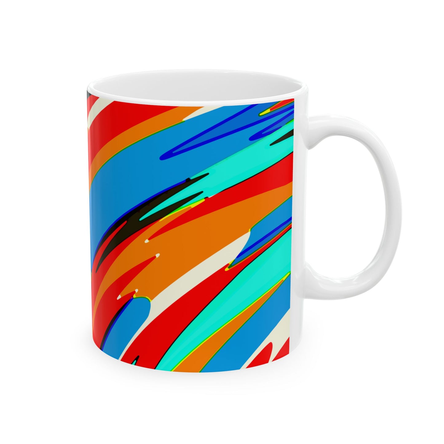 Abstract Rainbow Swirl Arc - Mug