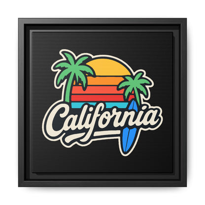 California Surf Vibes - Framed Canvas