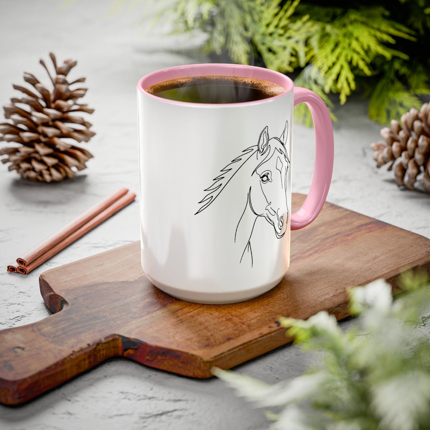 Horse Portrait Sketch - Colorful Mug