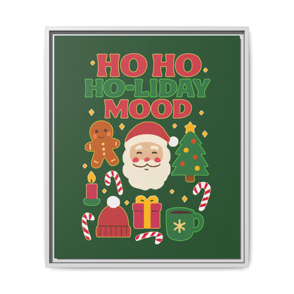 Ho Ho Ho-liday Mood - Framed Canvas