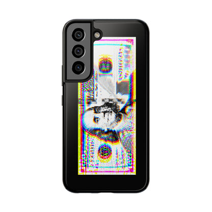 100 Dollars Bill - Neon Color Explosion - Phone Case