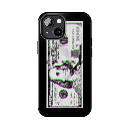 100 Dollars Bill - Green/Magenta Glitch - Phone Case
