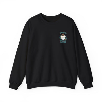 Brew-tiful & Comfy Motivational Sweatshirt, Casual Crewneck, Gift for Friends, Cozy Outfit, Everyday Wear, Inspirational Humor