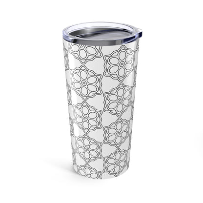 Stylish 20oz Floral Pattern Tumbler, Travel Mug for Coffee & Tea Lovers, Perfect Gift for Birthdays, Weddings, and Everyday Use