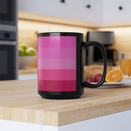 Valentine Rose Colors - Black Mug