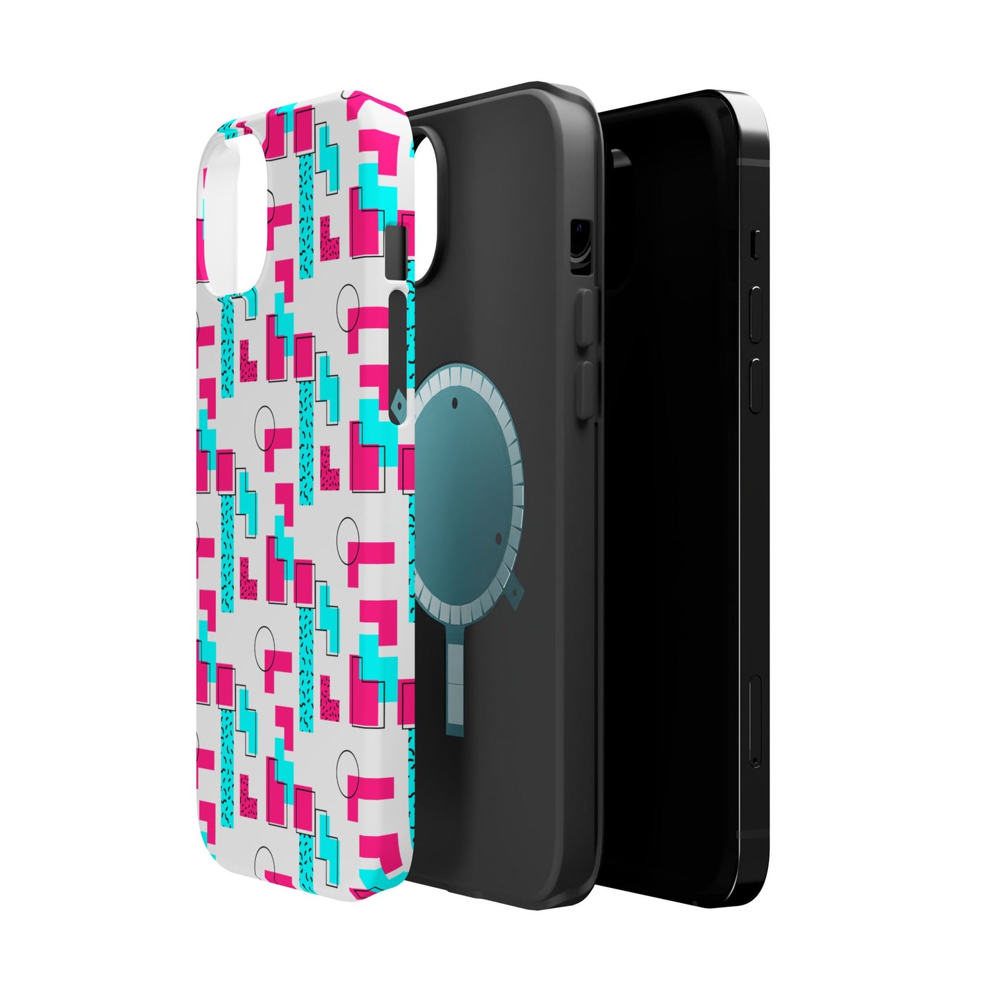 Retro Geometric Vibes - Magnetic Phone Case