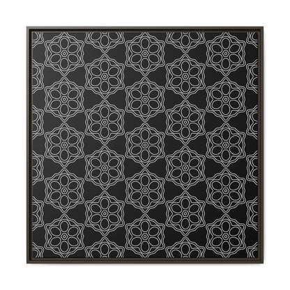 Geometric Sacred Flower - Framed Canvas
