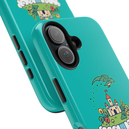 Floating Castle Dragon - Magical Fantasy Island - Phone Case