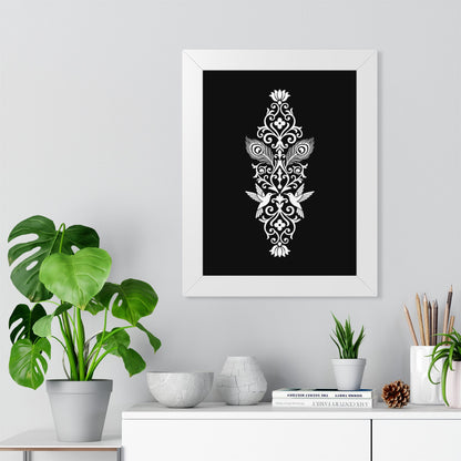 Hummingbird Soulmates - Framed Poster