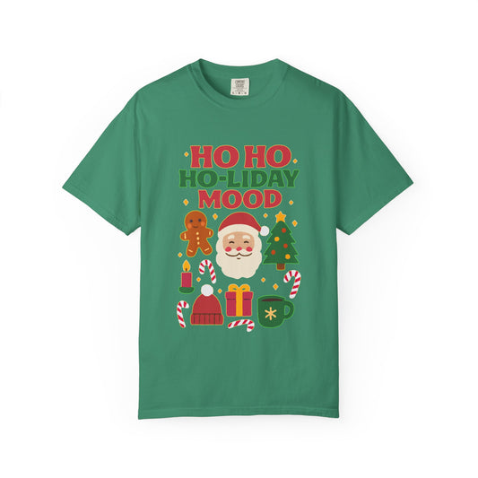 Festive Unisex T-Shirt, Ho Ho Ho-liday Mood, Christmas Shirt, Holiday Wear, Gift for Him/Her, Cozy Season Tee