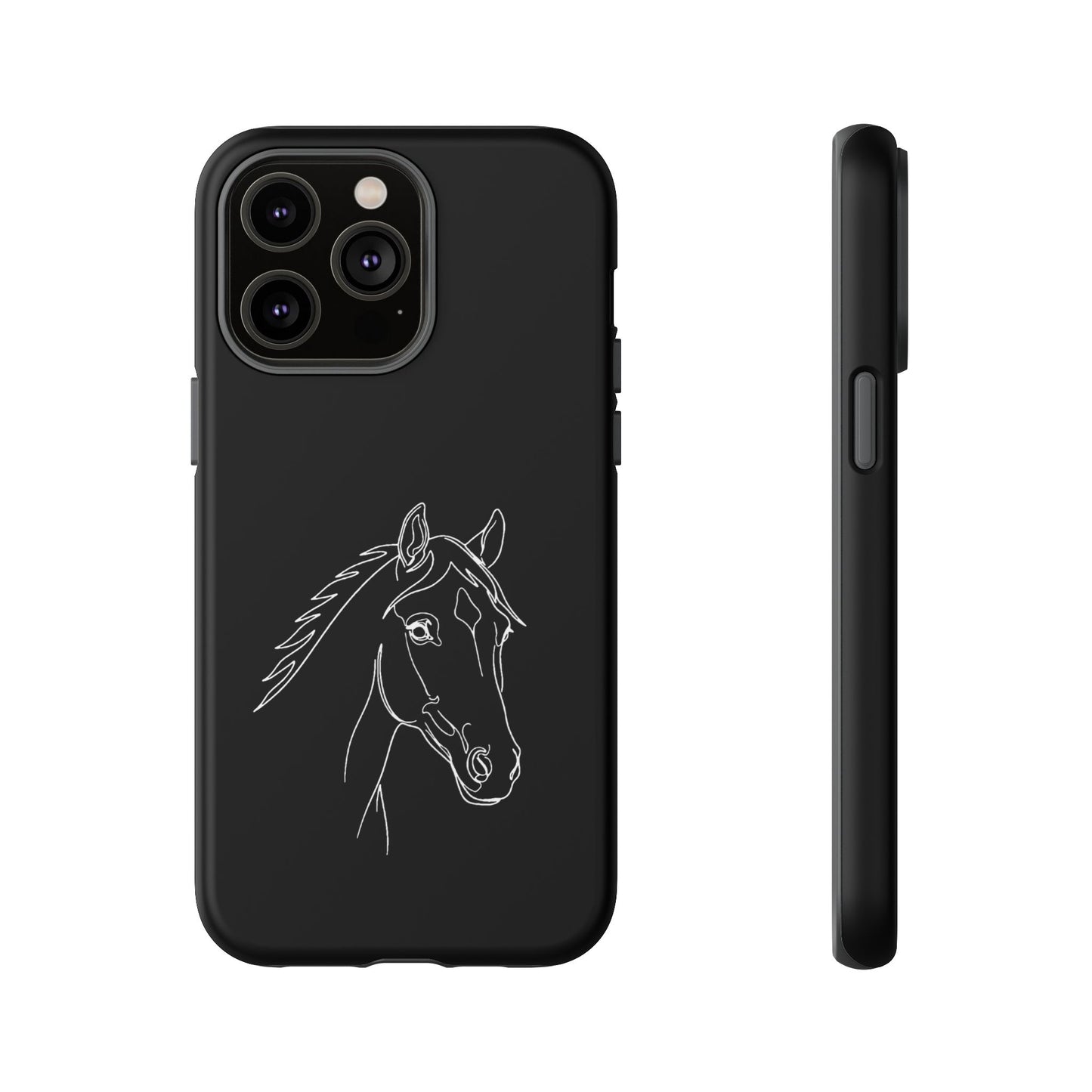 Horse Portrait Sketch - Tough Phone Case