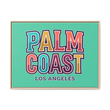 Palm Coast - Los Angeles - Framed Canvas