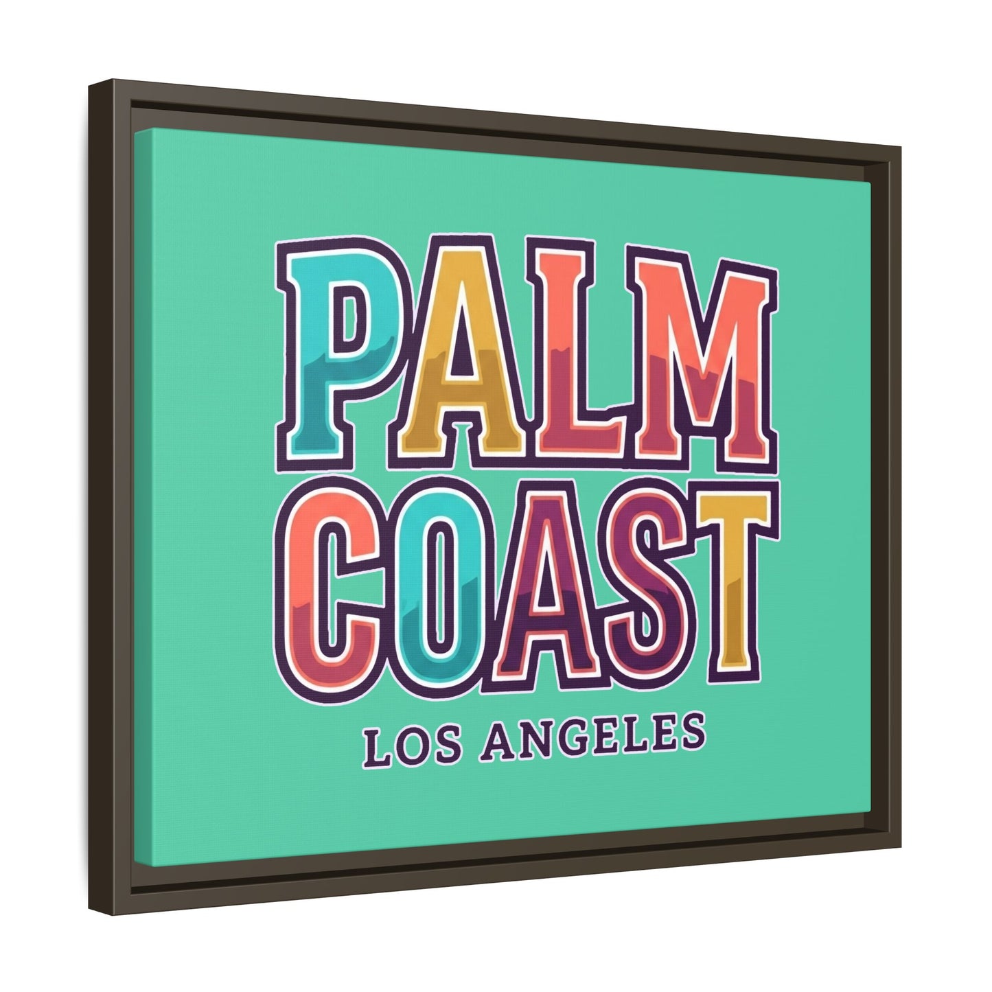 Palm Coast - Los Angeles - Framed Canvas