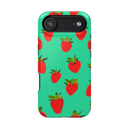 Strawberry Pattern - Magnetic Phone Case