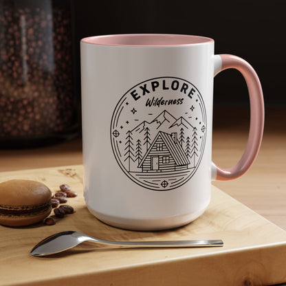 Explore Wilderness - Color Accent Mug