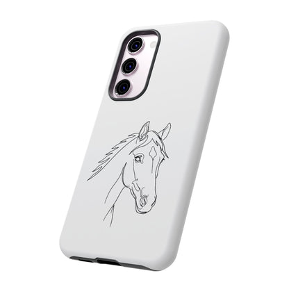 Horse Portrait Sketch - Tough Phone Case